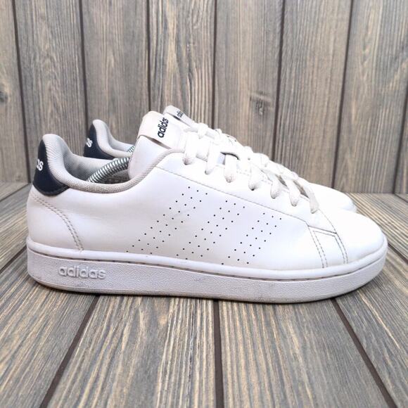 Adidas Men Advantage Cloud White Legend Ink Low Sneakers Shoes 7 Women 9 GZ5299 - Picture 2 of 11